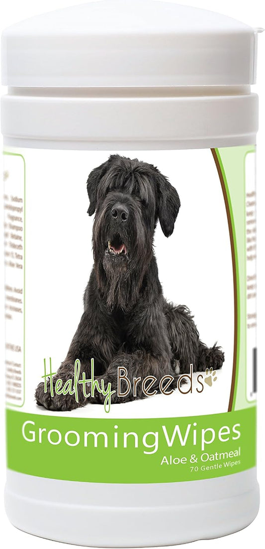 Healthy Breeds Black Russian Terrier Grooming Wipes 70 Count
