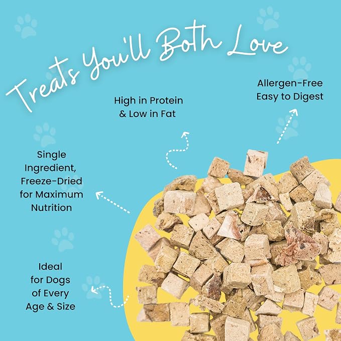 hotspot pets Freeze Dried Chicken Breast & Beef Liver Bundle- 1lb Bags of Each - Resealable Bags -Single Ingredient All Natural Grain-Free - Perfect for Training, Topper or Snack - Made in USA