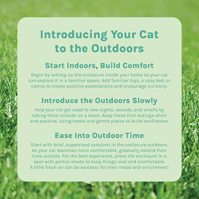 Kitty City Catio Outdoor 20' Cat Tunnel – 20‑Foot Cat‑Sized Play Tunnel, 11” Diameter, Modular Catio Connector for Cats & Small Pets