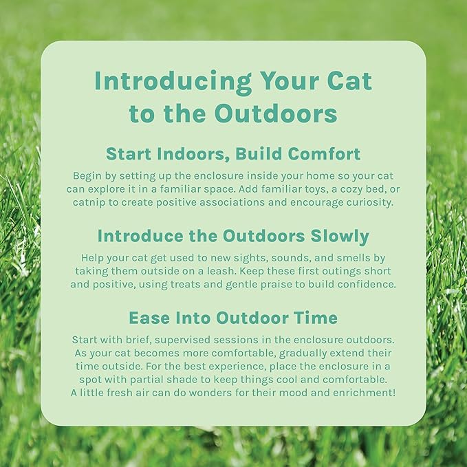 Kitty City Outdoor Catio Furniture and Play Kits for Cats, Three Way Tunnel