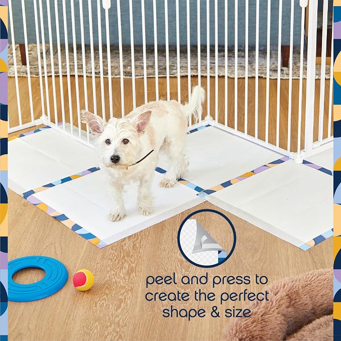 Pet Life Unlimited Create-a-Size Puppy Pads, Pee Pads for Dogs, Dog TrainingPads - Fragrance Free DogPads, - Made in The USA - 22" x 22" - 50 Count (Pack of 4)
