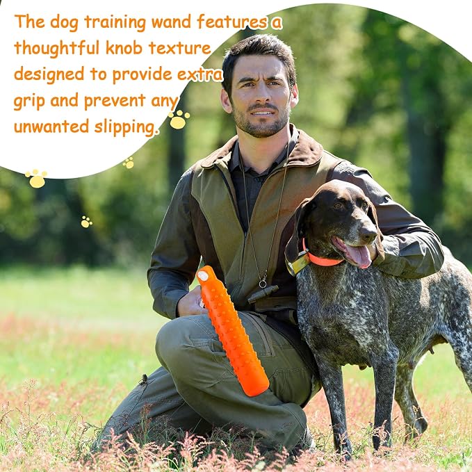 Blueweenly 4 Pcs Dog Bumper Toy for Water Retrieving Plastic Puppy Training Dummy Dog Float Toy Lightweight for Float on The Water Pool Outdoor Training Hunting Fetching (Orange)