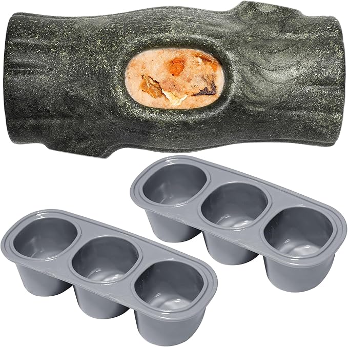 MENGJINGO 2-Pack Long-Lasting Interactive Dog Toys and Silicone Frozen Treat Tray - Keep Your Puppy Busy, Safe for Aggressive Chewers, Enrichment Toy for Medium & Large Dogs 25-75 lbs
