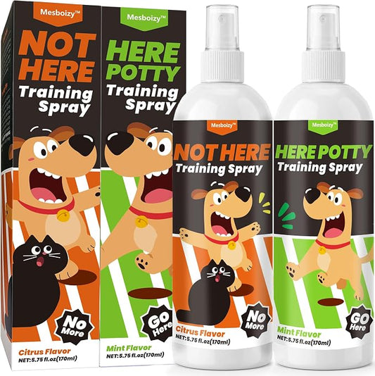Professional Potty Training Spray for Dogs Set, Premium Formula (2 x 5.75 fl oz), No More Marking, Puppy Pee Training, Helps Establish Proper Potty Habits, Veterinary-Strength Behavioral Aid