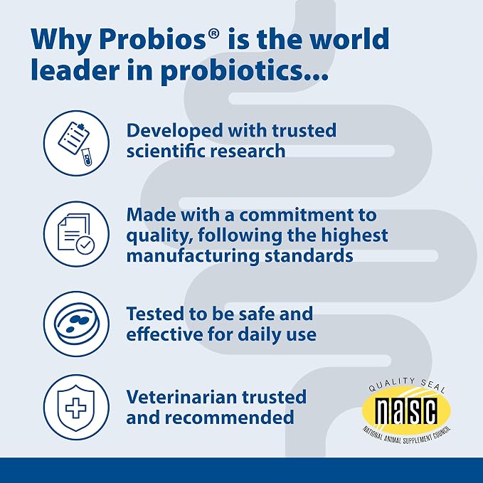 Probios Intelliflora for Dogs, Daily Probiotic Powder with Prebiotics, 200 Million CFU/g, Supports Gut Health Digestion and Immune Health, Chicken Liver, 30 Sachets (Pack of 2)