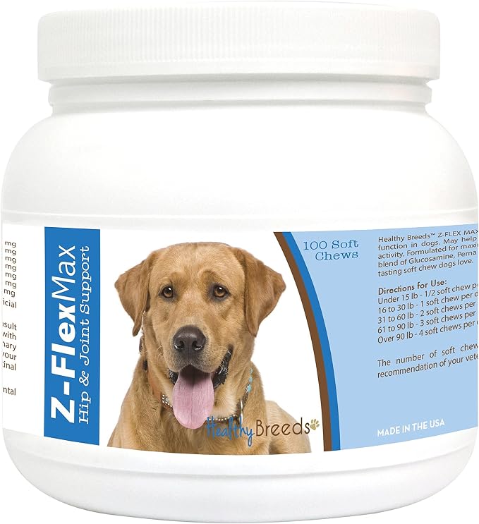 Healthy Breeds Labrador Retriever Z-Flex Max Hip & Joint Soft Chews 100 Count