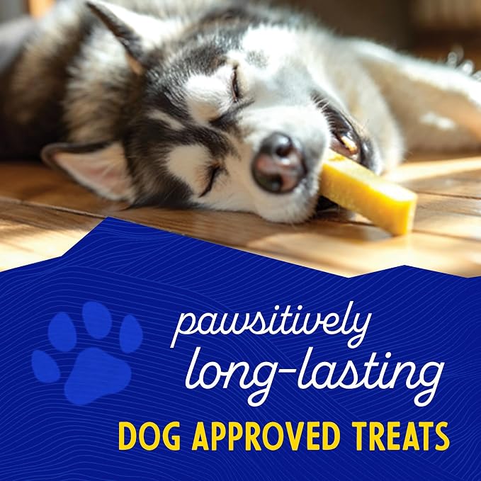 Himalayan Dog Chew Original Yak Cheese Dog Chews,100% Natural,Long Lasting,Gluten Free,Healthy&Safe Canine Treats,Lactose &Grain Free,Protein Rich,Mixed Sizes, Dogs 65 Lbs & Smaller 4Count(Pack of 2)