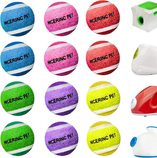 X-Small Dog Tennis Balls Dog Toys Ball 1.72" Pack of 12, Fit Ball Launchers