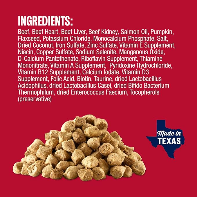 Muenster Freeze Dried Beef Bites - Dog Food, Treat, Mixer or Topper (5oz) - Grain-Free