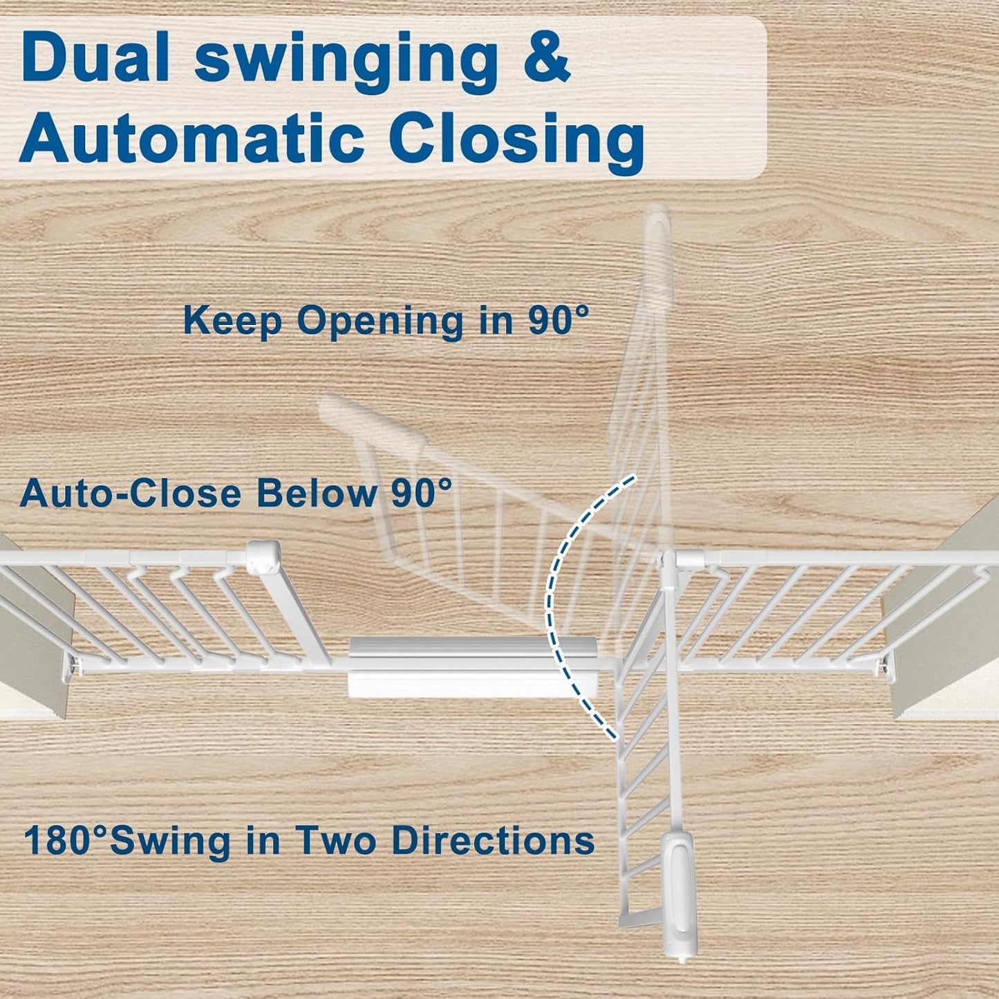 ALLAIBB Extra Wide Pressure Mounted Baby Gate Walk Through Child Kids Safety Toddler Tension White Long Large Pet Dog Gates with Extension for doorways Kitchen (71.65-85.03"/182-218cm, White)