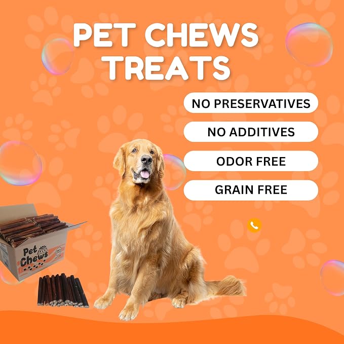 Beef Cheek Rolls (12-Pack) 5-6" Mega Thick | Long Lasting Dog Chews, Odor Free & Fully Digestible | 100% Natural Beef Retriever Rolls for Medium & Large Dogs