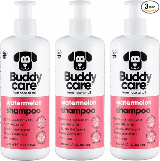 Watermelon Dog Shampoo by Buddycare | with Aloe Vera and Pro Vitamin B5 (50.72oz)