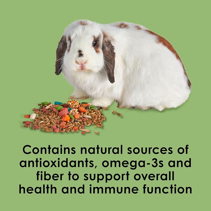 Kaytee Fiesta Rabbit Food, Nutritious and Fun Blend, Supports Dental Health and Digestion, 25 Pounds