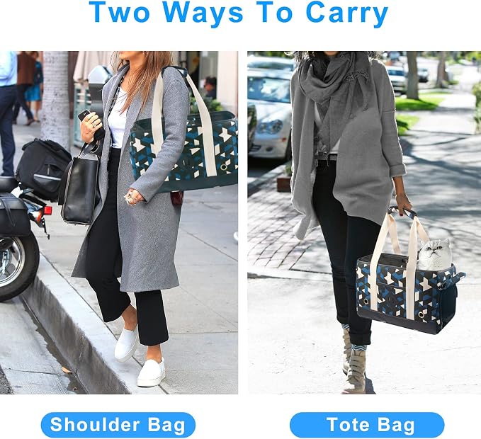 Pet Travel Carrier Purse Bag Small Puppy Dog Cat Kitten Carrier TSA Airline Approved