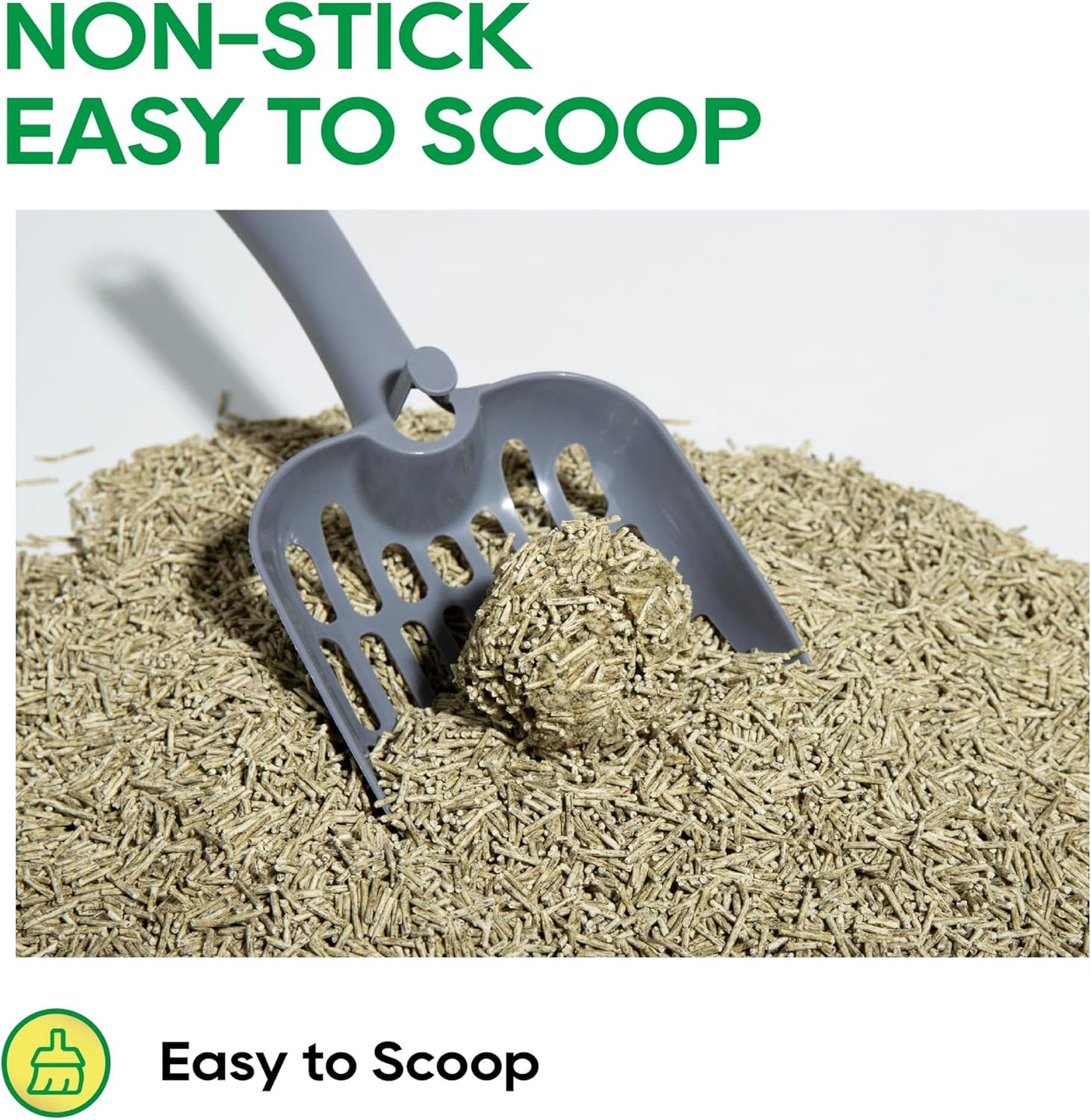 HoneyCare Tea Cat Litter | Natural Plant-Based Formula | Long-Lasting Odor Control | 99% Dust-Free & Low Tracking | Flushable Cat Litter | 6-lbs