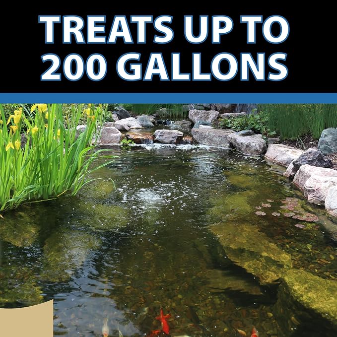 CrystalClear Vanish Plus Small Pond & Water Garden Clarifier, Remove Heavy Metal, Ammonia, Chlorine & Chloramine, Liquid Dechlorinator, 1 Gallon