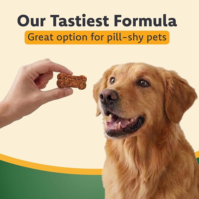 Ocu-GLO Cat & Dog for Eye Support - Chewable Vision Supplement for Medium and Large Pets Care with Lutein, Omega-3 Fatty Acids, Grape Seed Extract & Antioxidants 30 XL Chewables
