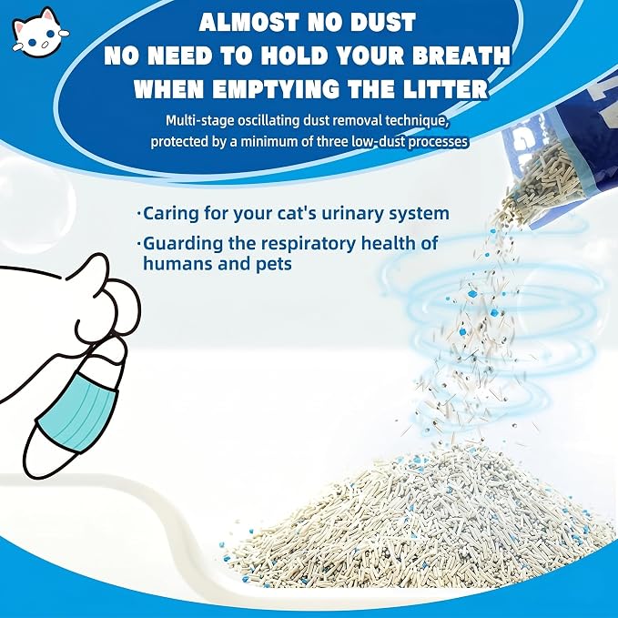 NIKORO Tofu Cat Litter,Strong Clumping Cat Litters,Odor Control and Unscented Ultra Absorbent Water Flushable Tofu Cat Litter,Dust Free Scent Free,21 lbs(5.29 lbs×4Bags)
