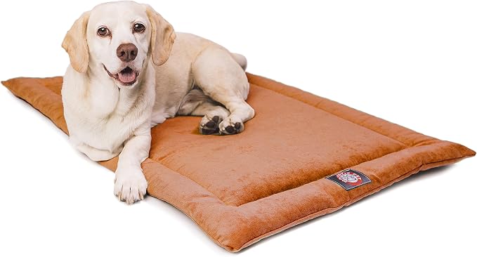 Majestic Pet 720570930049 Villa Crate Dog Bed Mat, Orange, 48"