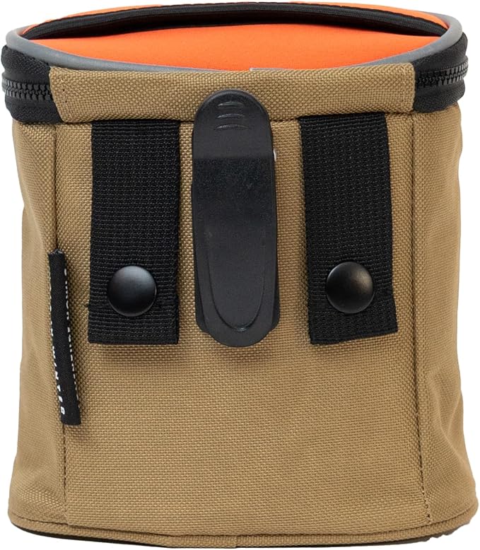 Quickdraw Treat Pouch – Compact Dog Training Bag with Reflective Trim, Built-in Poop Bag Dispenser, and Adjustable Waist Belt – Ideal for Walks, Hikes, and Training Sessions (Orange)