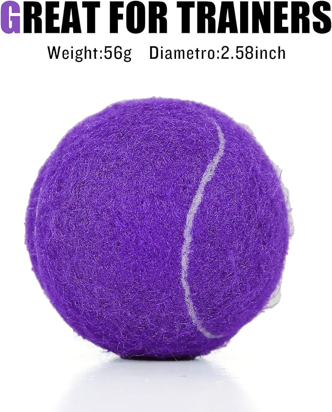30/40 Pack Training Tennis Balls, Pet Dog Playing Balls, Practice Tennis Balls with Mesh Bag for Transport and Beginner Training