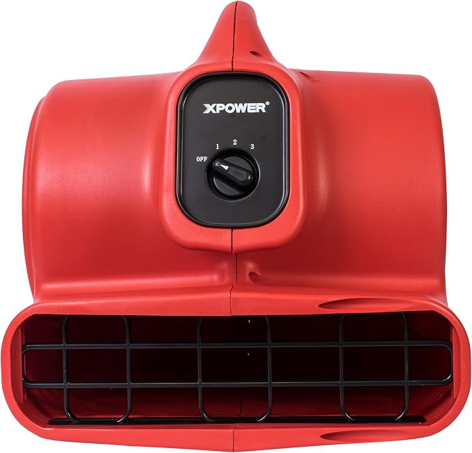 XPOWER P-430 Pro 1/3 HP 2000 CFM Centrifugal Air Mover, Carpet Dryer, Floor Fan, Blower, for Water Damage Restoration, Janitorial, Plumbing, Home Use