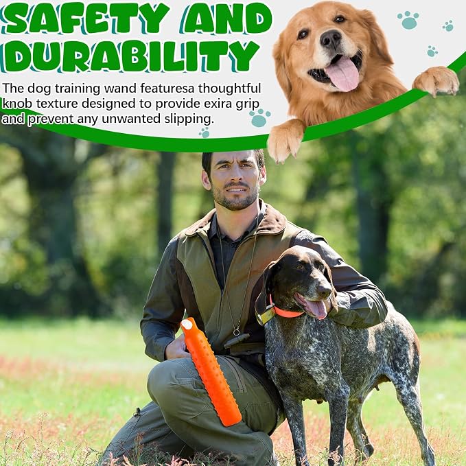 Blueweenly 4 Pcs Dog Bumper Toy for Water Retrieving Plastic Puppy Training Dummy Dog Float Toy Lightweight for Float on The Water Pool Outdoor Training Hunting Fetching (Green and Orange)