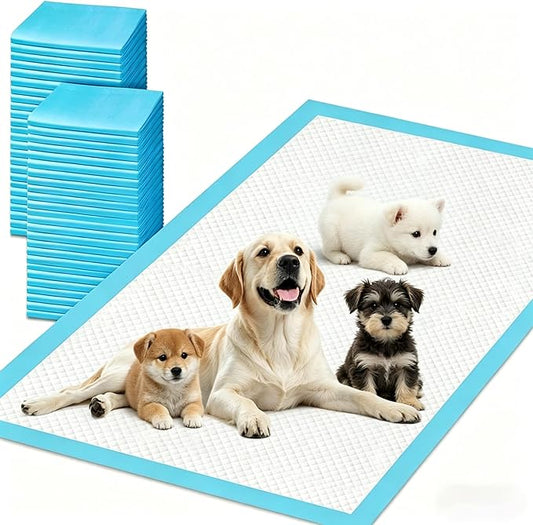 XXXXL Puppy Pee Pads for Dogs 36"x36" 60 Count, Extra Large Dog Pee Pads, Leak-Proof & Super Absorbent Dog Pee Pads, Thicken Disposable Potty Pads Puppy Training Pads for Cats Rabbits