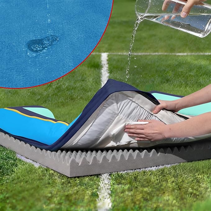 Comfort Expression Orthopedic Dog Bed for Extra Large Dogs 45x35 Inch, Waterproof Egg Crate Foam XL Pet Bed with Bolsters, Dog Couch with Washable Cover & Non-Slip Bottom, New Jersey