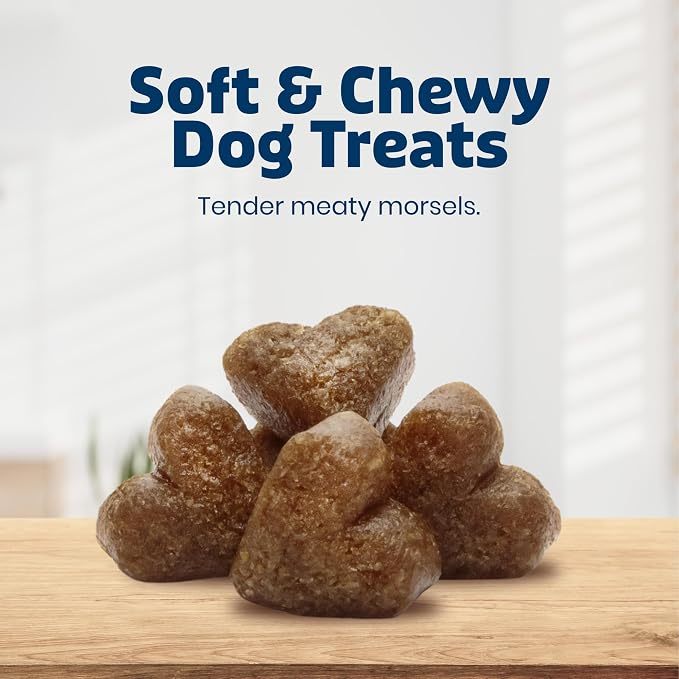 Blue Buffalo Bits Chicken Soft & Chewy Dog Treats, Bite-Sized for Training, Made with Real Chicken & Enhanced with DHA, Heart-Shaped Dog Treats, Made in the USA with Natural Ingredients, 19 oz.