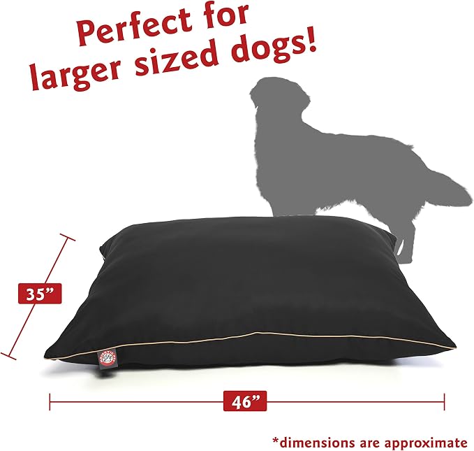 Large 35x46 Super Value Dog Pet Bed - Black