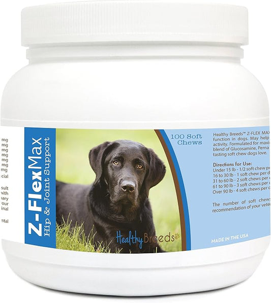 Healthy Breeds Labrador Retriever Z-Flex Max Hip & Joint Soft Chews 100 Count