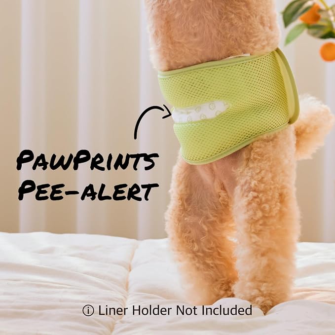 WICKEDPUP Dog Diaper Liners Booster Pads for Male and Female Dogs, 100ct | Disposable Diaper Inserts fit Most Reusable Pet Belly Bands, Wraps, and Washable Period Panties (Long (100 Count))