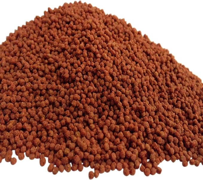 25-lbs, 2mm Koi & Pond Fish Floating Pellets, Color Enhancing Pellets with Anchovy Fish Meal, Krill, Astaxanthin. 2mm - 1/16" Floating Pellets...25-lb -Box
