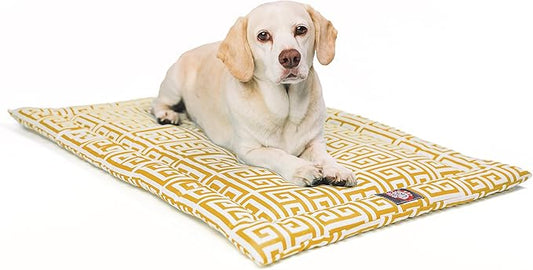 36" Towers Citrus Yellow Crate Dog Bed Mat By Majestic Pet Products
