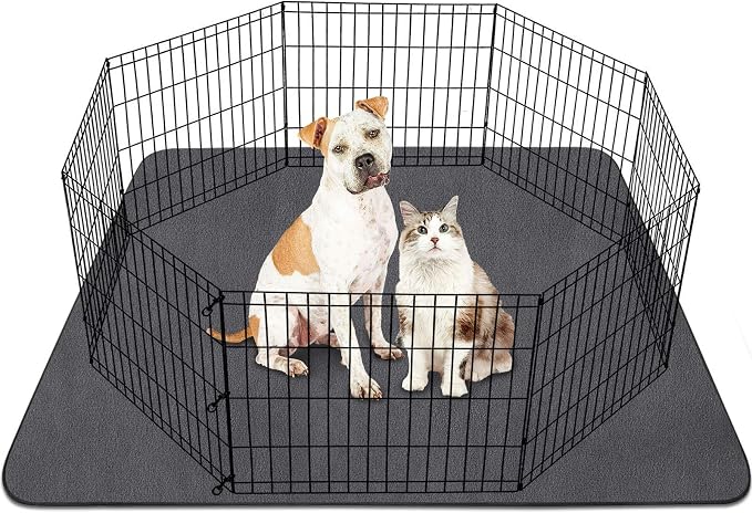 Washable Pee Pads for Dogs, 48"x48" Reusable Pee Pads Non-Slip Dog Pee Pads Heavy Absorbency Puppy Pee Pads Quick Dry Whelping Pads/Waterproof Puppy Training Pad for Playpen, Crate, Floor