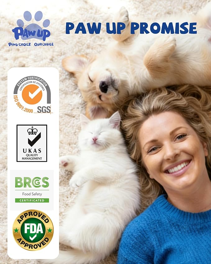 PAWUP Duck Wrapped Cod Skin Rolls Dog Treats, Natural Fish Skin Chews with Real Duck, Rawhide-Free Dog Snacks for Small & Medium Dogs, 21 oz