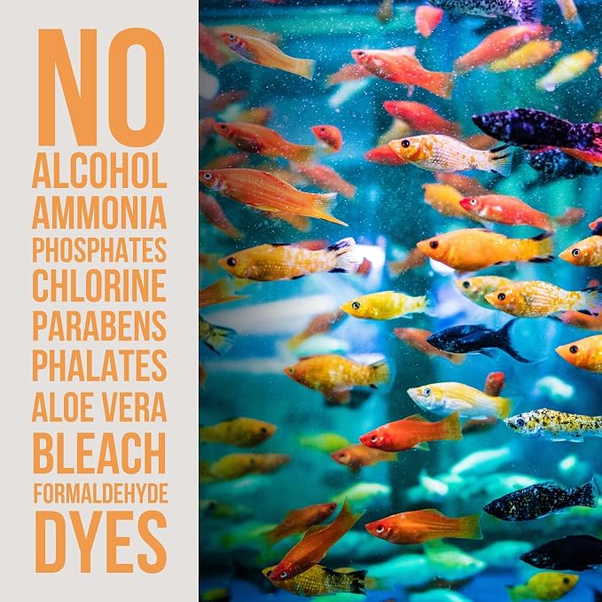 Aquarium Water Conditioner - All-in-1 Fish Tank Dechlorinator - Removes Ammonia, Nitrite, Chlorine & Chloramine, Detoxifies Heavy Metals - Freshwater & Saltwater - Treats 960 Gallons (16 fl oz)