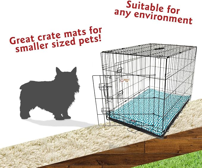 24" Towers Pacific Blue Crate Dog Bed Mat By Majestic Pet Products
