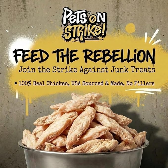 Freeze Dried Chicken Breast for Dogs & Cats (16oz) – Single Ingredient Dog Treats – USA Sourced & Made – High Protein, All Natural, Grain Free – Raw Freeze-Dried Training Treats