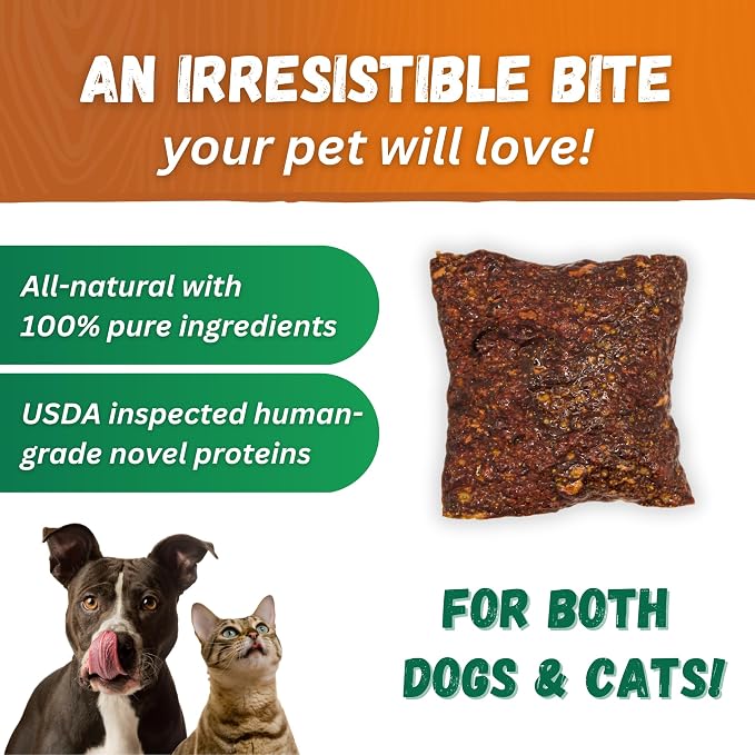 Dr. Becker's Veggie Bites | Made from Fresh Vegetables | Grain Free Liver Training Treats for Dogs & Cats, 4 oz