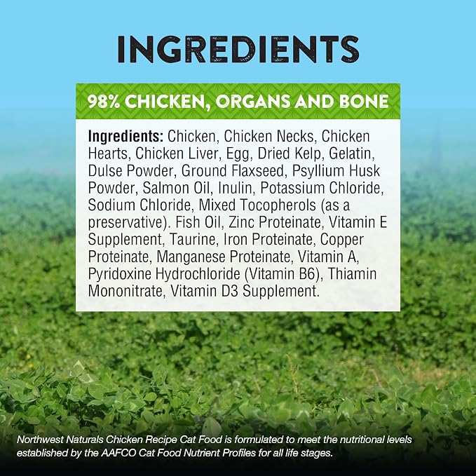Northwest Naturals Freeze-Dried Chicken Cat Food - Bite-Sized Nibbles - Healthy, Limited, Human Grade Ingredients, All Natural, Proudly Made in USA, 11 Oz (Pack of 3)
