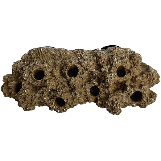 Magnetic Reef Rock Frag Rack Floating Rock Strong Magnets for 1/2" Glass (Brown)