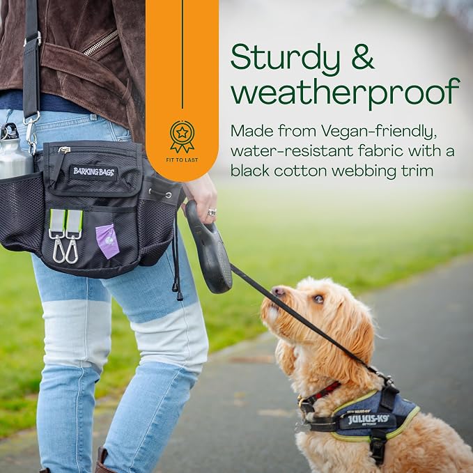| The Original Dog Walking Bag | As Seen On Dragons’ Den | Lightweight & Practical Design | Carry Dog Toys, Dog Treats, Poop Bags & More With Ease | Extendable Shoulder Strap & Waistband