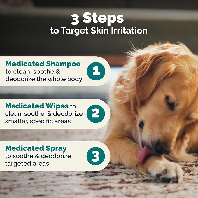 Vetnique Dermabliss Chlorhexidine for Dogs & Cats Wipes - Ketoconazole Medicated Antibacterial & Antifungal Skin Wipes for Hot Spots, Yeast Infection, Yeasty Paws, Itch & Smelly Folds, 50 Count Small