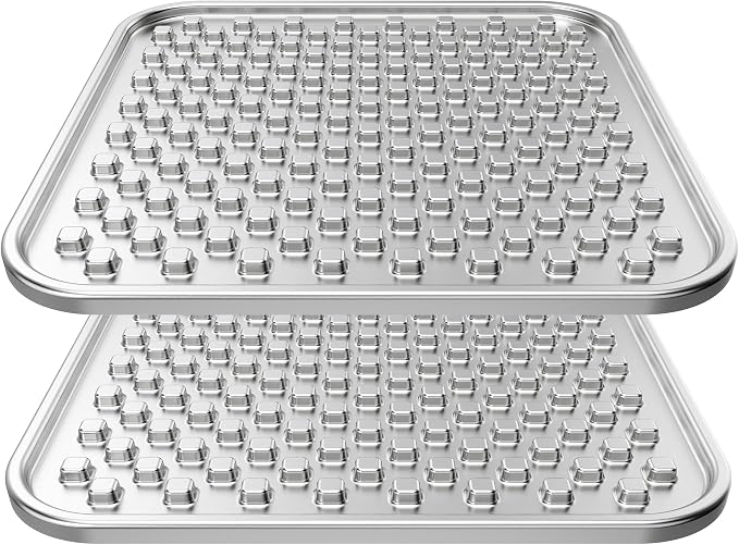 2pcs Stainless Steel Lick Mats + 2Cups Slow Feeder