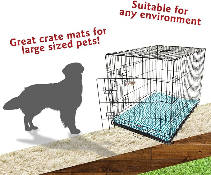 42" Towers Pacific Blue Crate Dog Bed Mat By Majestic Pet Products