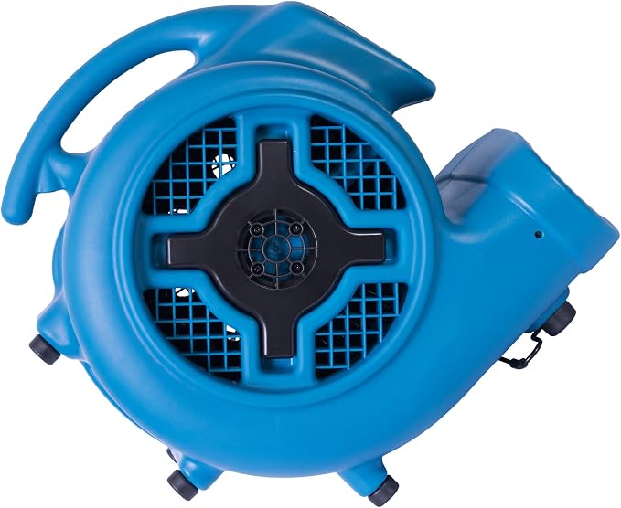 XPOWER P-800 Pro 3/4 HP 3200 CFM Centrifugal Air Mover, Carpet Dryer, Floor Fan, Blower, for Water Damage Restoration, Janitorial, Plumbing, Home Use