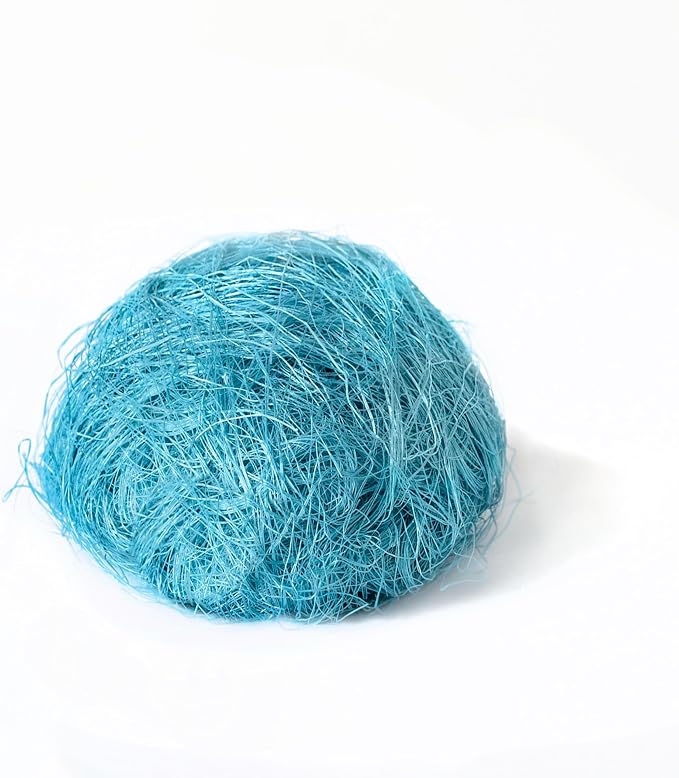 SuperMoss (29958) Natural Sisal Fiber Strands | Decorative Basket Filler, Gift Box Shred, Craft Twine & Vase Decor | Perfect for Cat Toys, Indoor Plants, and Floral Arrangements, 2,590 cu in, Blue