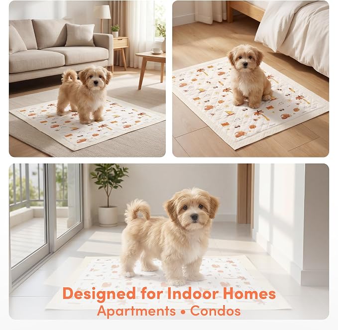WUFHOUSE Potty Pads for Dogs - Extra Large with 5-Layer Absorbency, Leak Proof Odor Control Disposable Pads for Dogs & Multi-Pet Households - 35” x 24”, Pack of 40